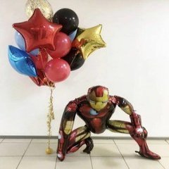 Композиция из шаров "Железный человек Ред и голд"