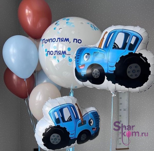 Композиция из шаров "По полям..."