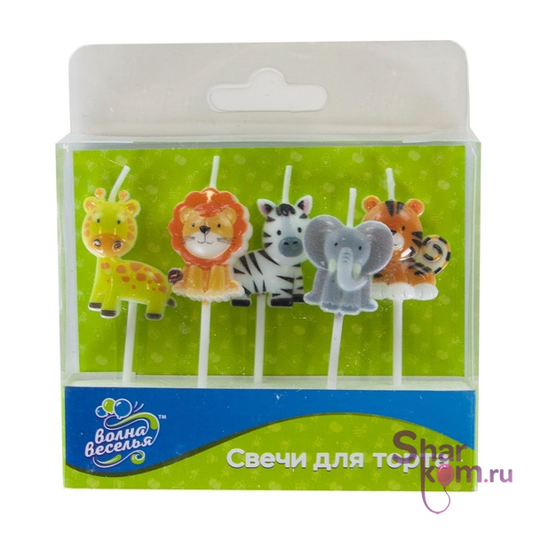 Свеча Фигура "Животные джунглей"
