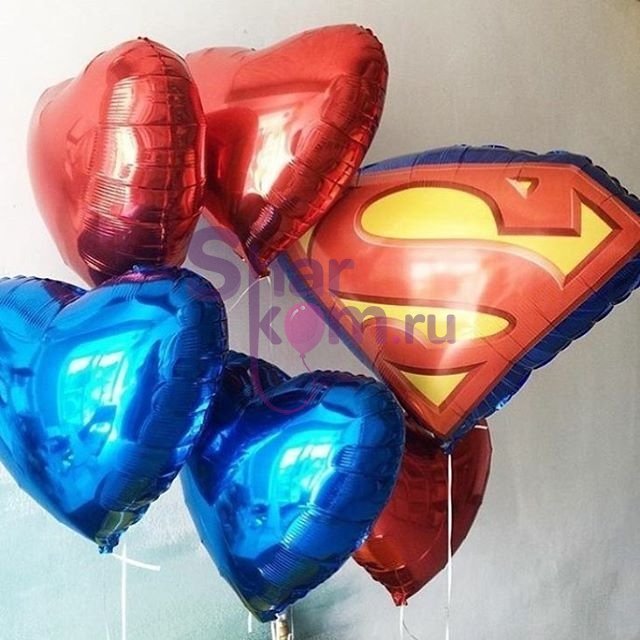 Композиция из шаров "Любимый супермачо"