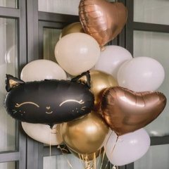 Композиция из шаров "Довольная кошечка"