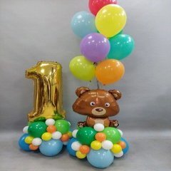 Композиция из шаров "Мишутка на 1 годик"
