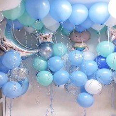 Композиция из шаров "Нежно-голубой сет"