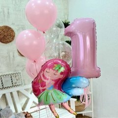 Композиция из шаров "Фея на 1 год"