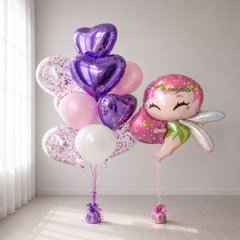 Композиция из шаров "Фея и сердца"