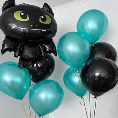 Композиция из шаров "Беззубик тиффани"