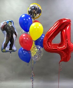 Композиция из шаров "Халк на 4 года"
