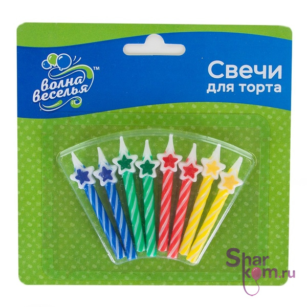 Свечи "Звездочки", Ассорти