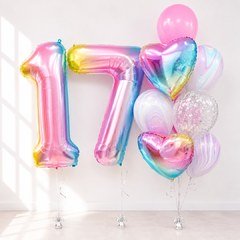 Композиция из шаров "Прекрасные 17 лет"