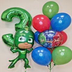 Композиция из шаров "Гекко на 3 годика"