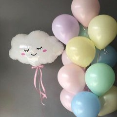Композиция из шаров "Облачко макарунс"