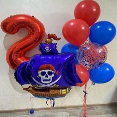 Композиция из шаров "Пиратская на 2 года"