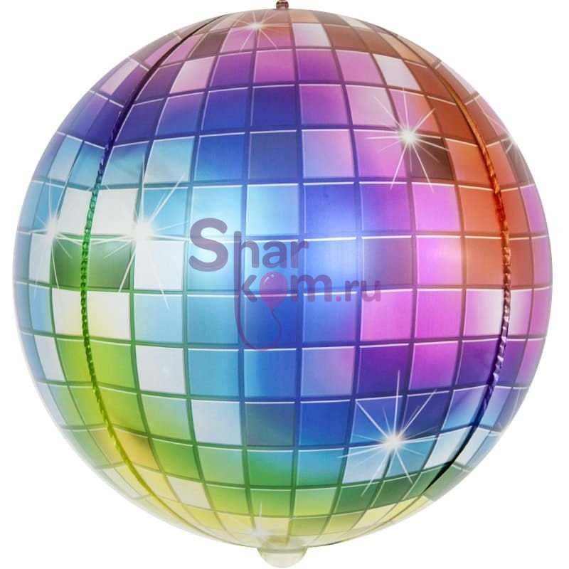 Шар сфера 3D "Разноцветный диско"