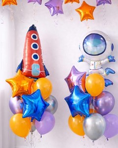 Композиция из шаров "Космос для девочки"