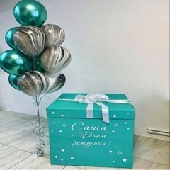 Коробка с шарами Сюрприз "Тиффани и агаты"