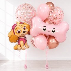 Композиция из шаров "Скай и косточка"