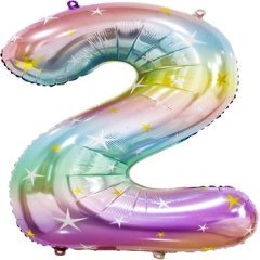 Цифра "2" Радужные искры