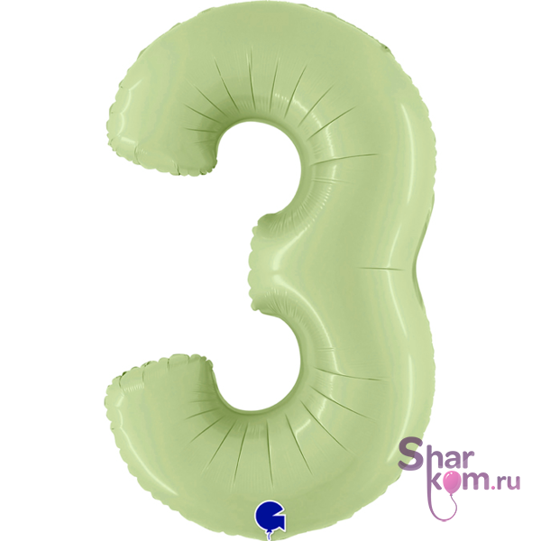 Цифра "3" Оливковый