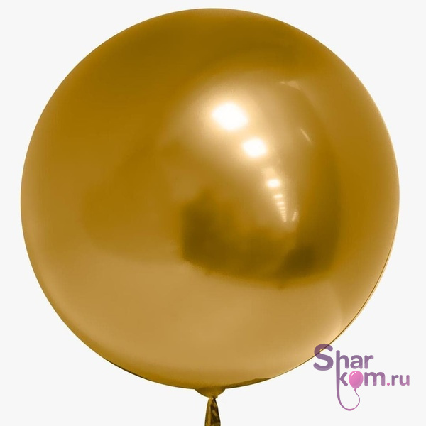 Шар "Сфера 3Д Деко Бабл (Deco Bubble)" (золотой), хром