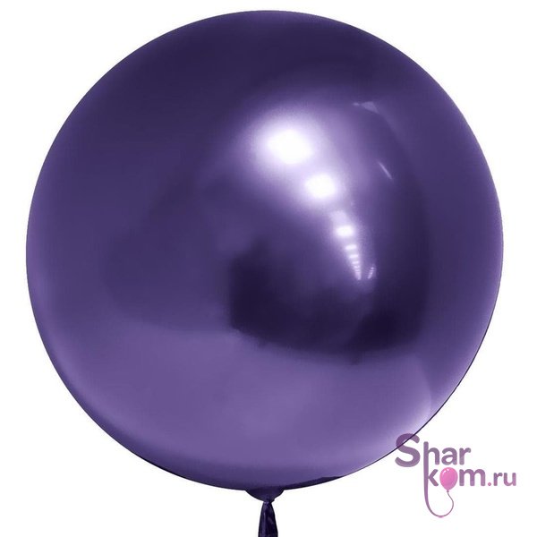 Шар "Сфера 3Д Деко Бабл (Deco Bubble)" (Фиолетовый), хром