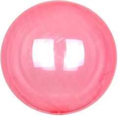 Шар "Сфера 3Д Деко Бабл (Deco Bubble)" (Красный), кристалл