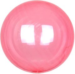 Шар "Сфера 3Д Деко Бабл (Deco Bubble)" (Красный), кристалл
