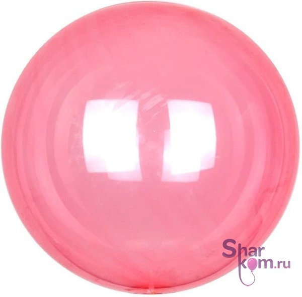 Шар "Сфера 3Д Деко Бабл (Deco Bubble)" (Красный), кристалл