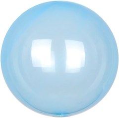 Шар "Сфера 3Д Деко Бабл (Deco Bubble)" (Голубой), кристалл