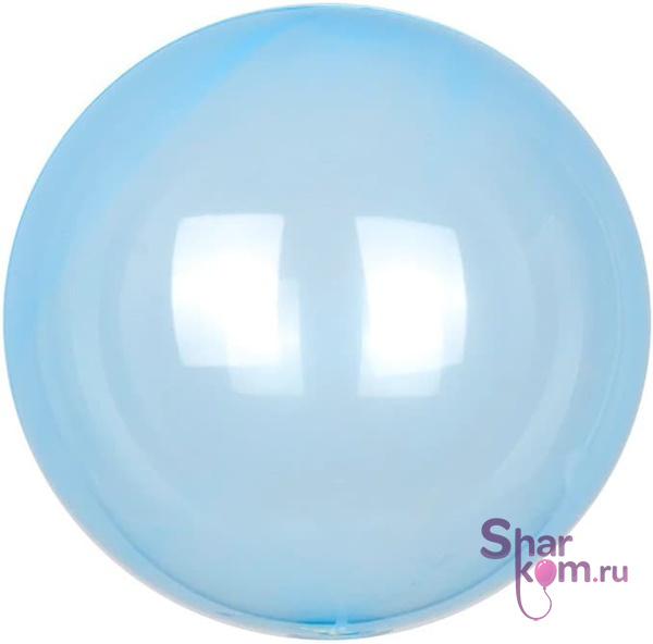 Шар "Сфера 3Д Деко Бабл (Deco Bubble)" (Голубой), кристалл