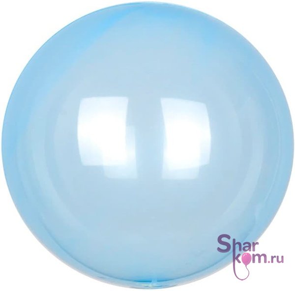 Шар "Сфера 3Д Деко Бабл (Deco Bubble)" (Голубой), кристалл