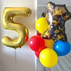 Композиция из шаров "Трансформер на 5 лет"