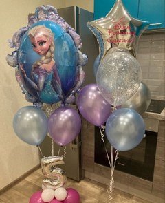 Композиция из шаров "На 5 лет с Эльзой"