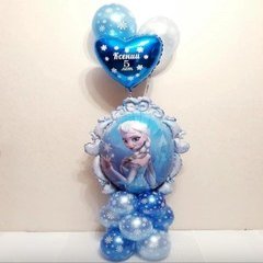 Стойка из шаров "На 5 лет с Эльзой"