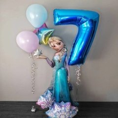 Композиция из шаров "На 7 лет с Эльзой"