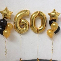 Композиция из шаров "60-летие"