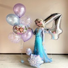 Композиция из шаров "Сестры из Холодного сердца"