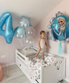 Композиция из шаров "Морозная нежность"