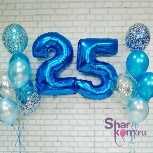 Композиция из шаров "25 лет"