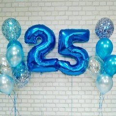 Композиция из шаров "25 лет"