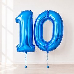 Фольгированная цифра "10"
