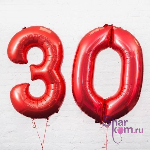 Фольгированная цифра "30"