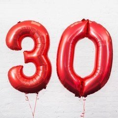 Фольгированная цифра "30"