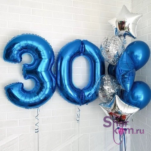 Композиция из шаров "30 лет"