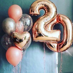 Композиция из шаров "20 лет"