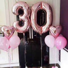 Композиция из шаров "30 лет Пинк"