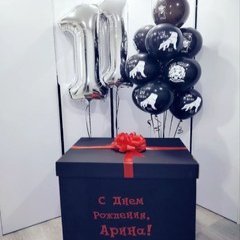 Коробка с шарами Сюрприз "Вечеринка Уэнсдей"