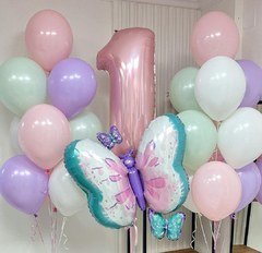 Композиция из шаров "Бабочка на год"