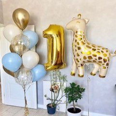 Композиция из шаров "Жирафик на 1 год"
