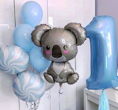 Композиция из шаров "Коала в голубом"