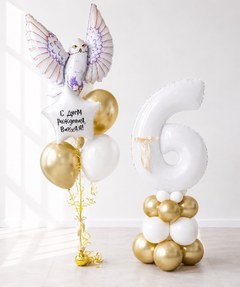 Композиция из шаров "Букля на 6 лет"